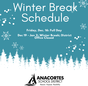 Winter break schedule 