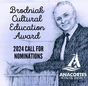Call for Nominations- Brodniak Cultural Education Award 2024