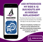 My Ride K-12 Bus Route App as Ride 360 Replacement